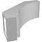 Ekena Millwork 5-in. W x 12-in. D x 12-in. H Imperial Architectural Grade PVC Knee Brace BRCP05X12X12IMP - alternate 5